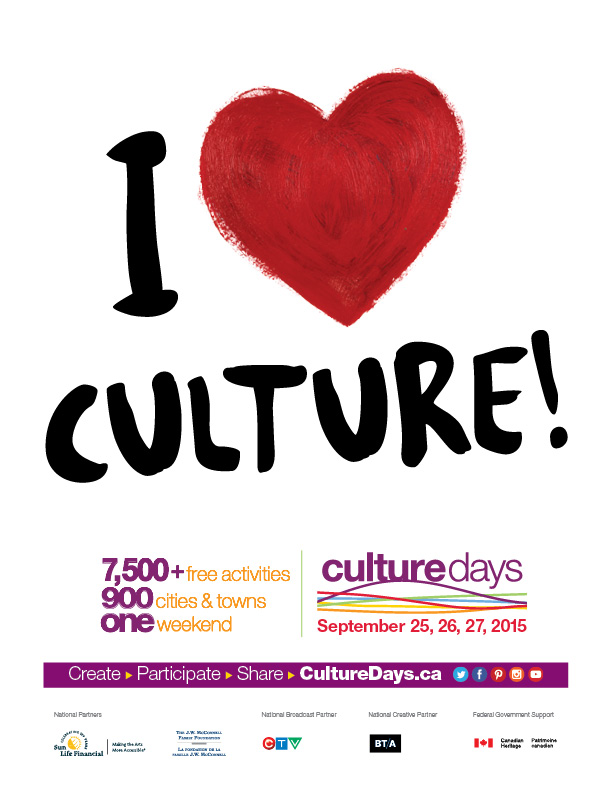 Culture Days 2015 I Heart Culture