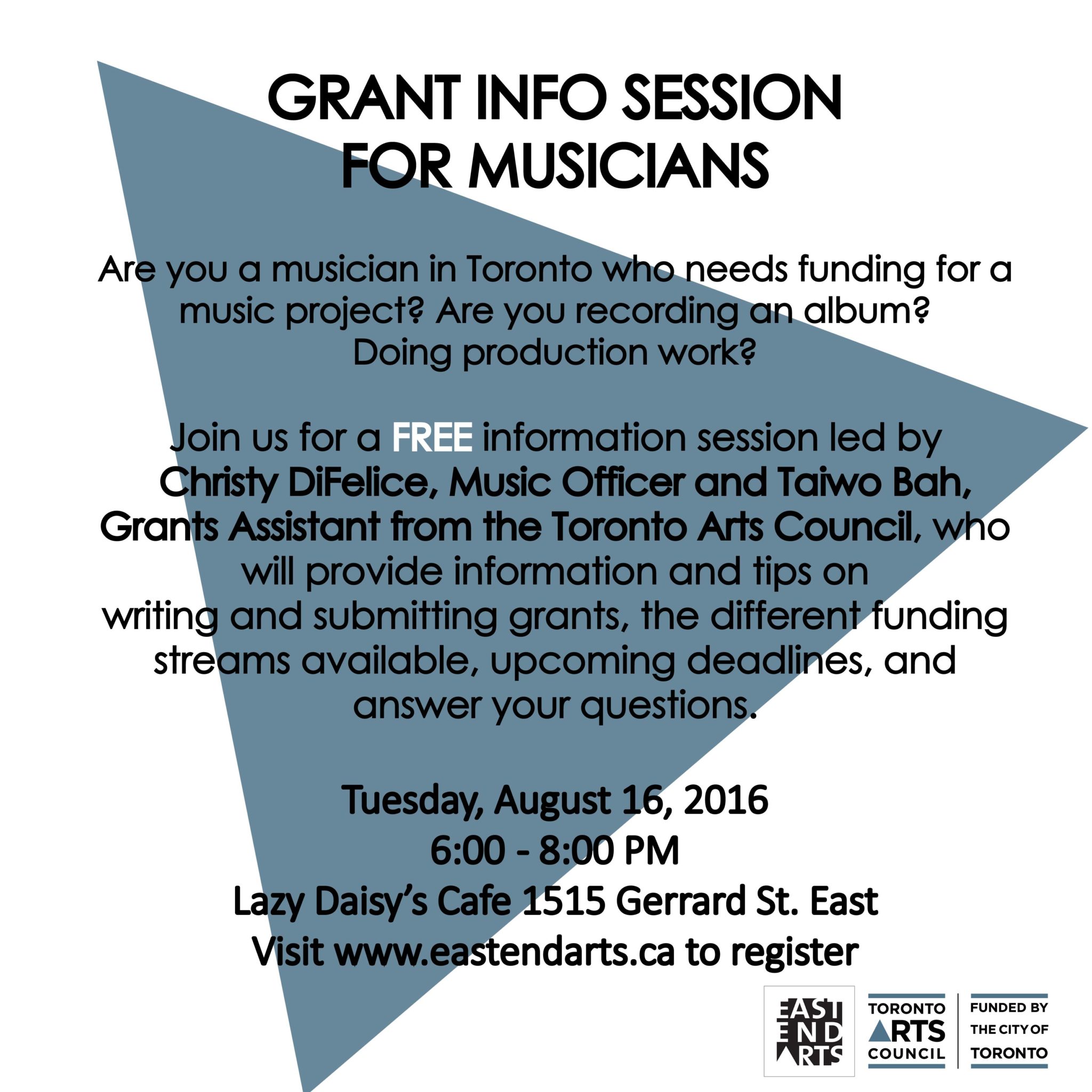 Grant Info Session for Musicians