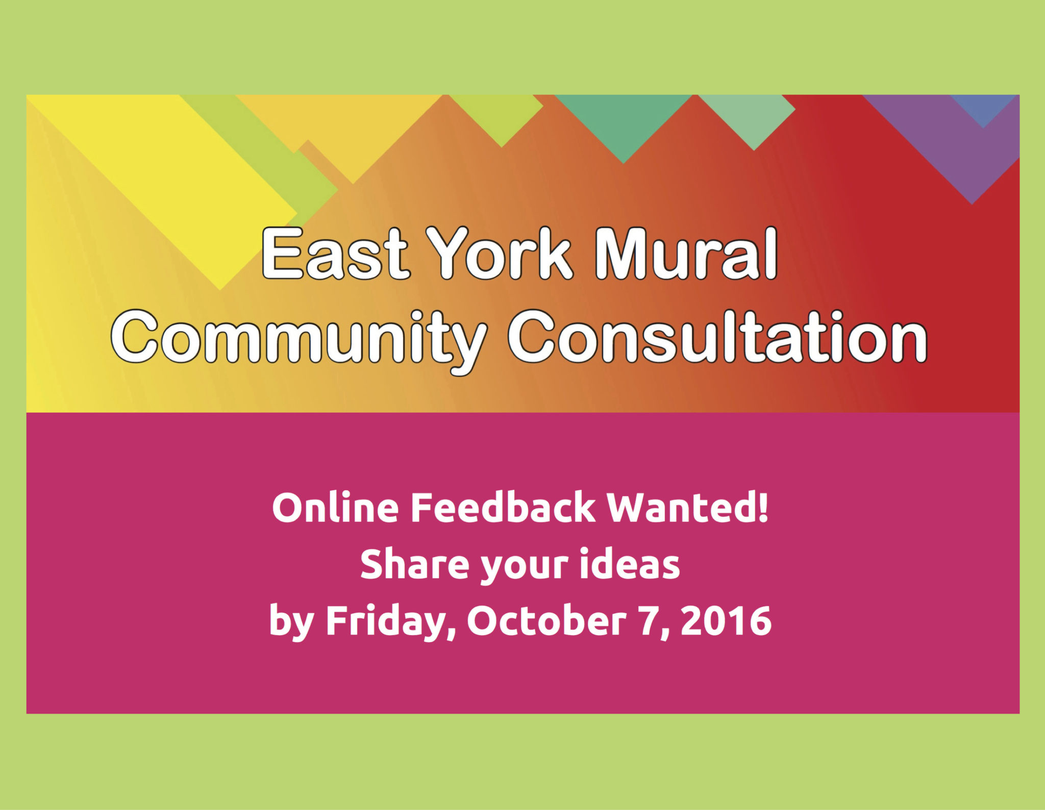 East York Mural Community Consultation