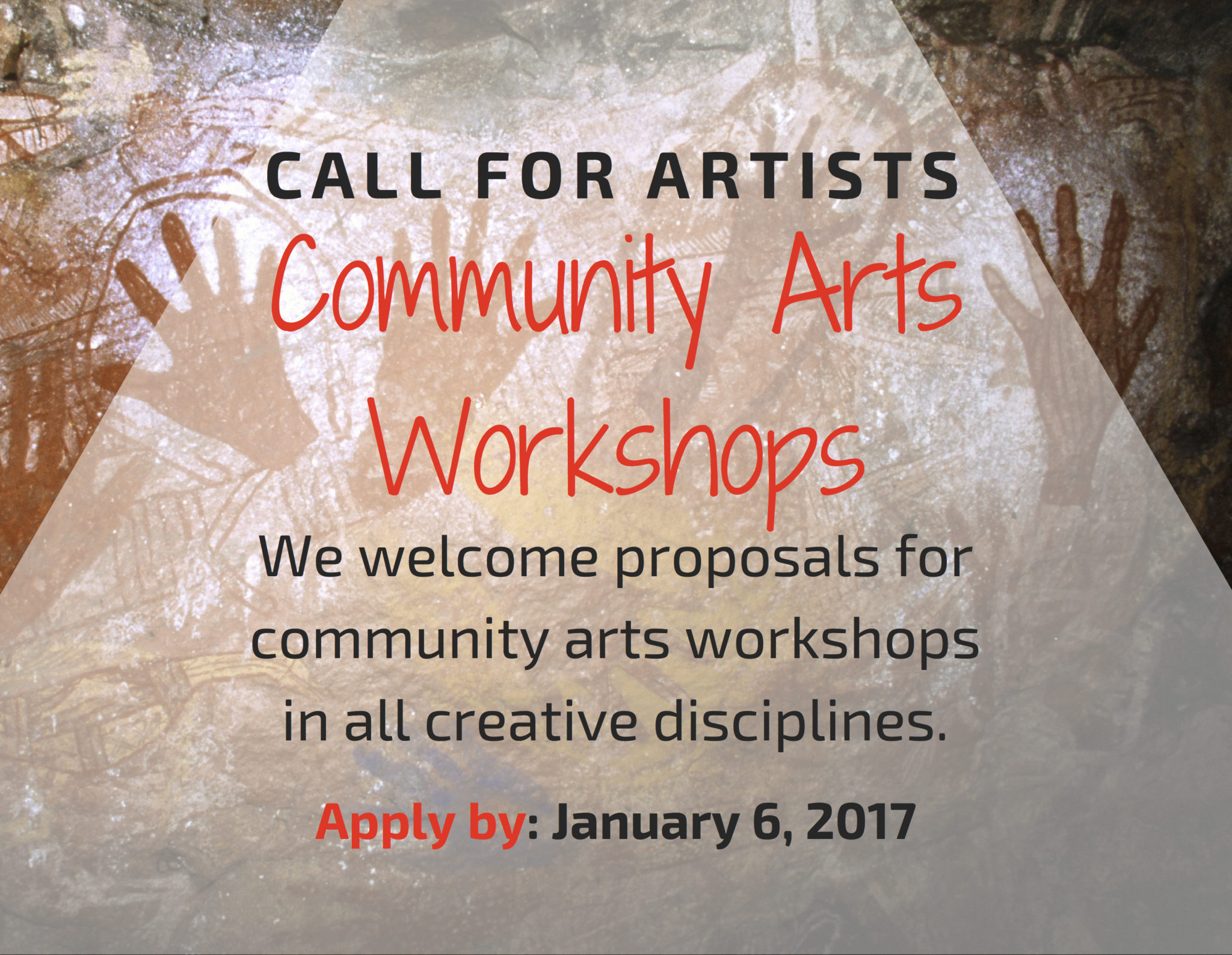 Call For Artists: Community Arts Workshops