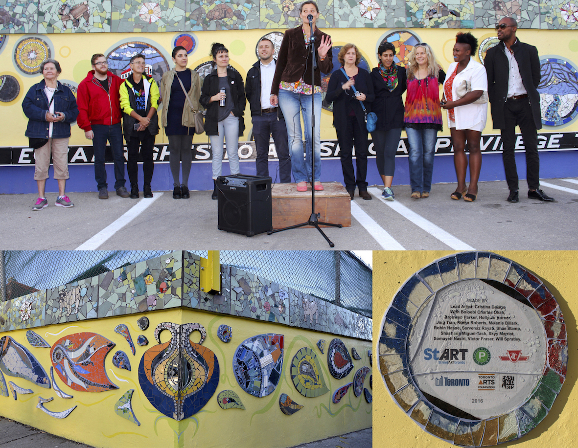 Coxwell Laneway Mosaic Mural: Celebrating The Artists