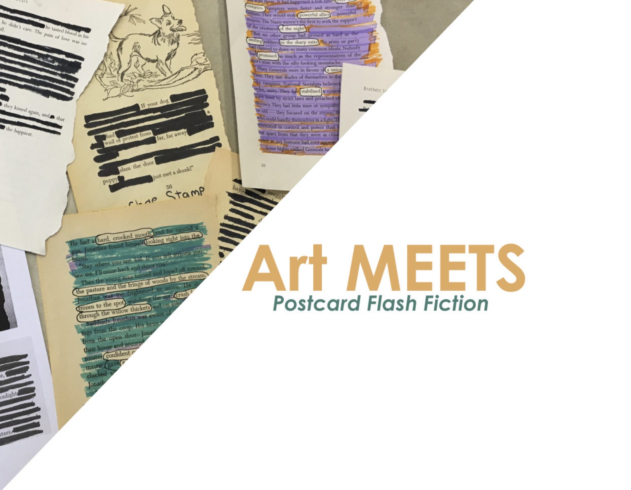 Art MEETS: Postcard Flash Fiction